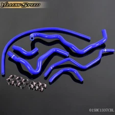 Fit For 2001-2005 Honda Civic D17 1.7L Blue Silicone Radiator Hose+Clamps Kit