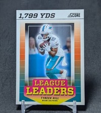 Tyreek Hill League Leaders 2024 Panini Score Football Card LL-THL Miami Dolphins