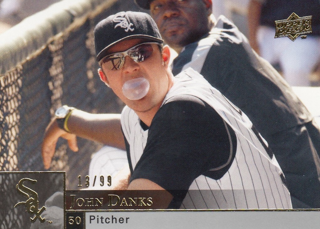 JOHN DANKS /99 UPPER DECK UD GOLD CHICAGO WHITE SOX #582 2009 09