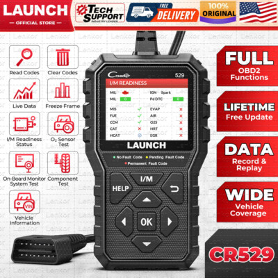 2026 LAUNCH X431 CR529 OBD2 Engine Check Car Code Reader Scanner Diagnostic Tool