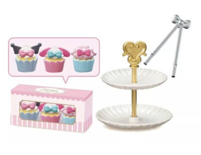 RE-MENT Sanrio Characters Kawaii Cake Shop Mini Figure Toys #5 Matching Cupcakes