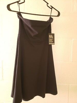 express jersey dress Express Strapless Jersey Material Dress, Black, Size XS, NWT