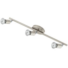 Eglo 83048 'Buzz' Triple Bar Spot Light Fitting Chrome (Satin Nickel)