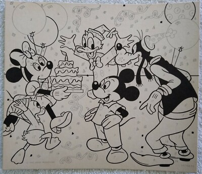 Vintage Walt Disney Classics Mickey Mouse Paint By Number Set