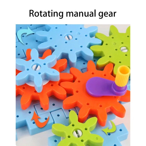 DIY Spinning Gear Building Blocks Interlocking Learning Toys Kid Christmas Gift - Picture 13 of 16