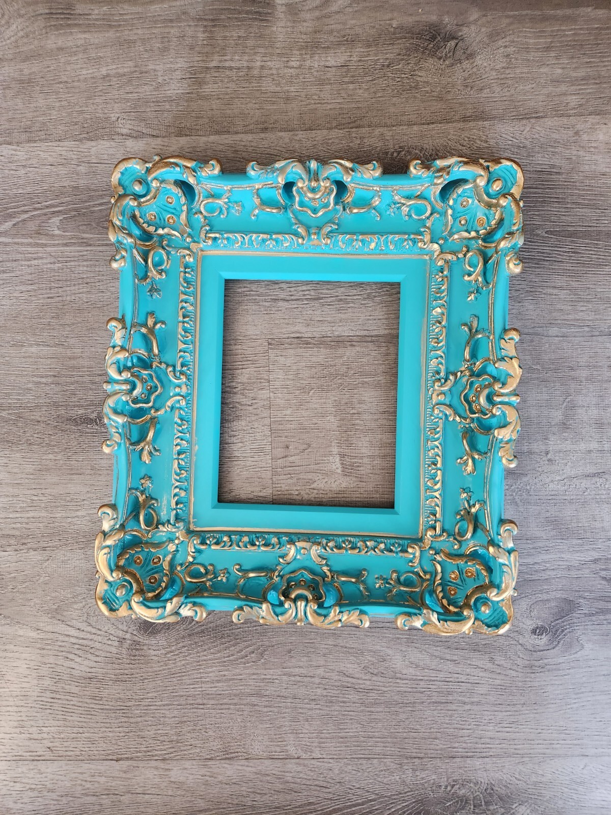 8x10 Turquoise Wall Picture Frame Baroque Style Art Cottage Chic Frames ...