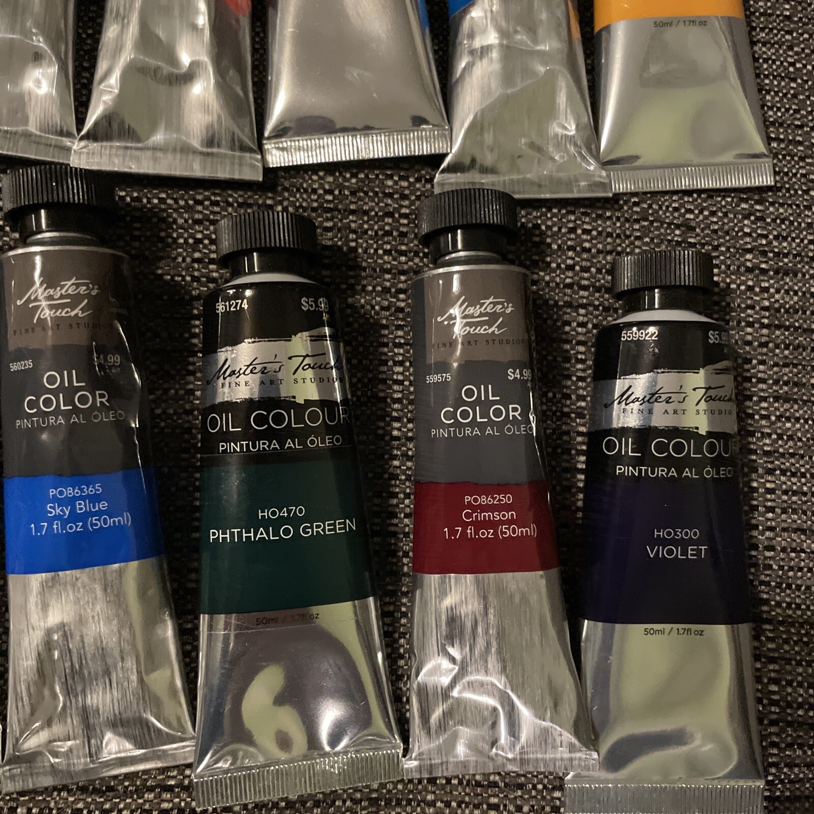 Master's Touch Fine Art Studios Oil Colour 50ml / 1.7fl oz LOT OF 16No