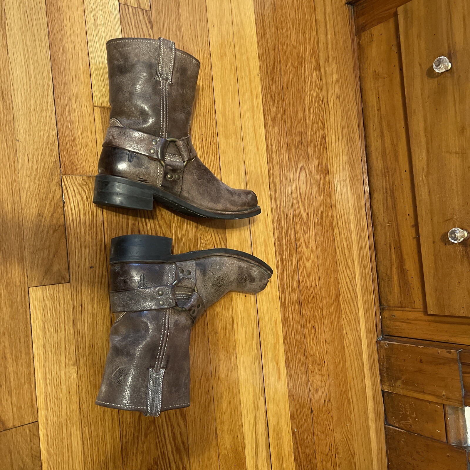 Frye Harness Boots Patina Gaucho Brown Men's Size 8.… Gem