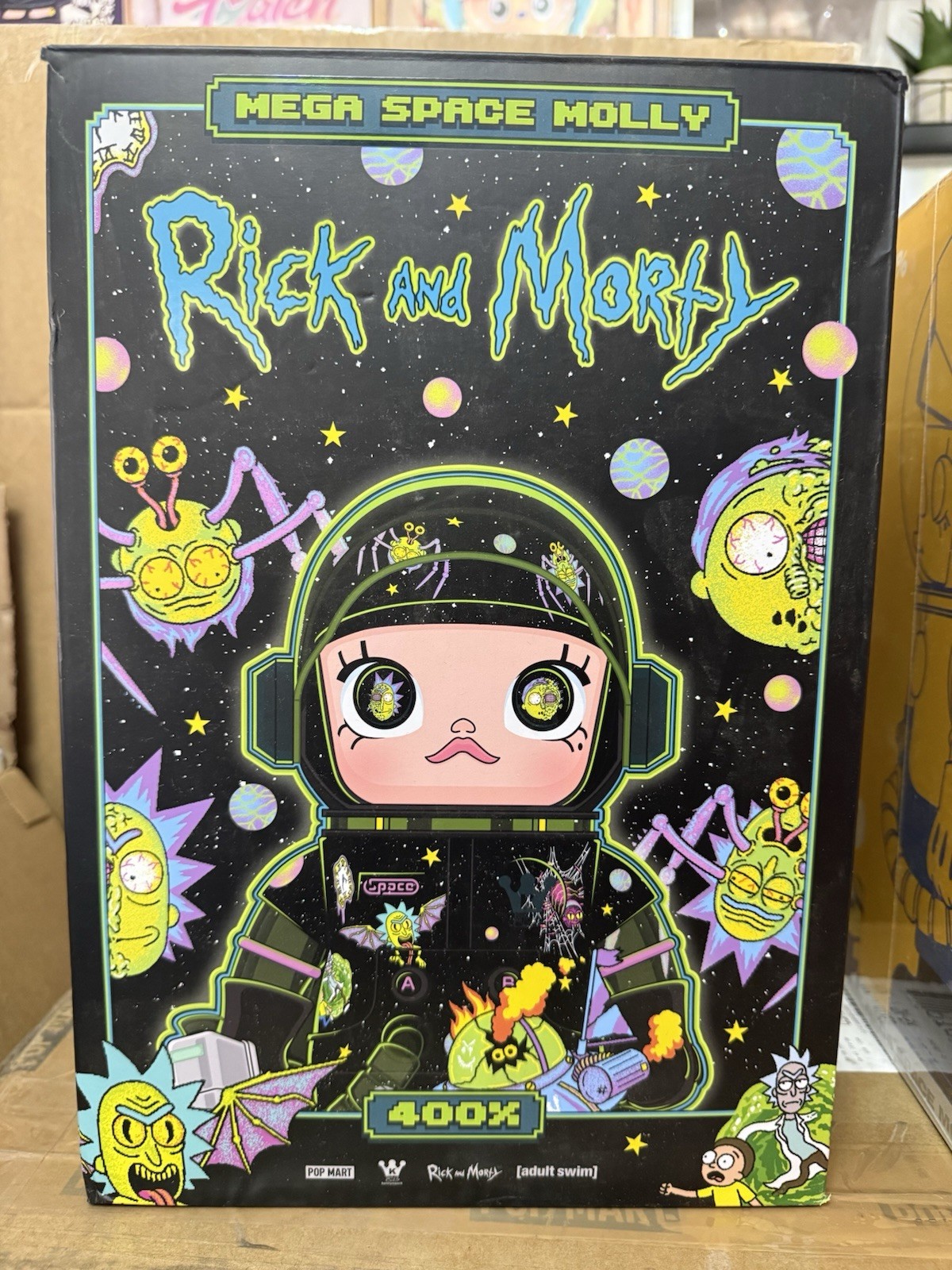 Authentic Pop Mart Mega Space Molly 400% RICK AND MORTY New in Box