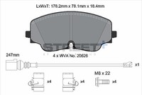 BremsbeläGe VW Arteon (3H7, 3H8) 2.0 TSI Baujahr 04/18–02/22 Kw 200 PS 272 - Pag