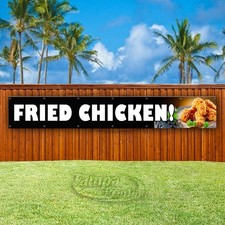 FRIED CHICKEN Advertising Food Restaurant Vinyl Banner Flag Sign USA XL01834