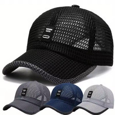Mens Breathable Mesh Baseball Cap Summer Outd...