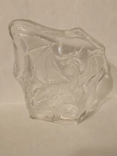 Crystal Winged Dragon 3 D Art Fantasy Sculpture 5" Pre-owned 