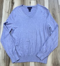 Banana Republic Cashmere Silk Sweater Pullover Purple Preppy Sweatshirt