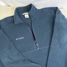 Columbia Sportswear Quarter-zip Fleece Pullover Unisex L "Midnight Teal"