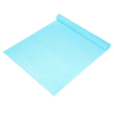 Für Crepe-Papierrolle 19x98 Zoll, verdickte Blumenbögen, hellblau