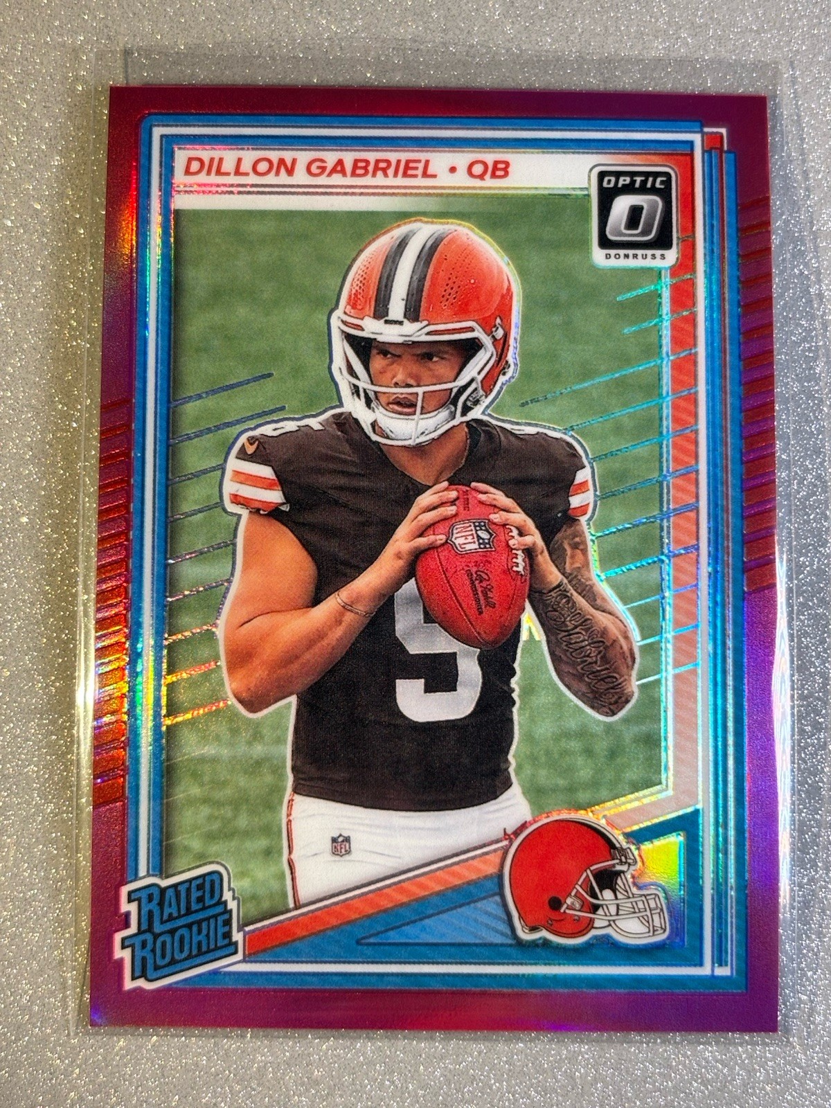 Dillon Gabriel Rated Rookie Pink Holo Optic 2025 RC Browns SP #263