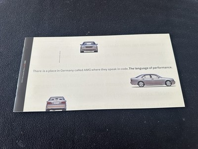 1999 2000 Mercedes Benz E55 AMG-only Sales Brochure US W210 Catalog 2001