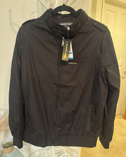 Members Only Mens Black Bomber Jacket XL Full...