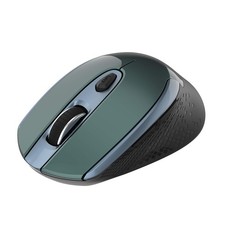 Wireless Ergonomic Mouse 2.4G Optical Silent 6 Buttons USB Dark Green