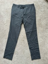 Preowned Versace Collection Mens Size 50 Gray Wool Slim Fit Pants