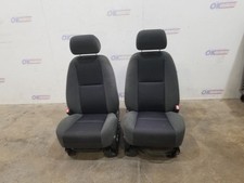 09 2009 Chevy Silverado Lt Front Electric Bucket And Bench Seat Set Black Cloth