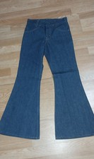 vintage levis orange tab bell bottom talon zipper zs. W 25 L 28 blue navy ...