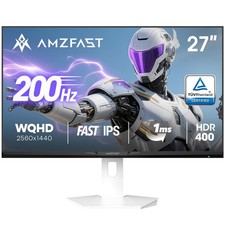 27 inch 1440P 200Hz/180Hz White Gaming Monitor, 2K QHD 2560 1440 ,MPRT 1ms ...