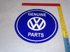 VINTAGE VOLKSWAGEN GENUINE VW PARTS BUS BEETLE PORCELAIN METAL GASOLINE OIL SIGN