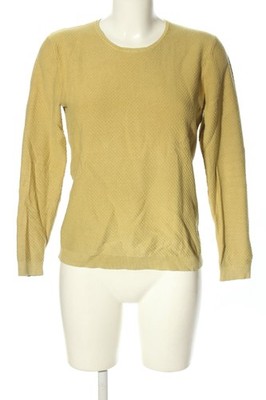 MANGO BASICS Rundhalspullover Damen Pullover Gr. DE 40 blassgelb Casual-Look