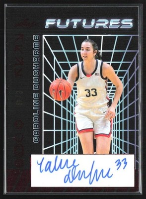 Caroline Ducharme 2024-25 Leaf Futures Red Auto /49 #A-CD3