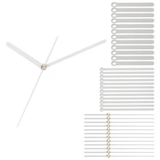 12Set Clock Hands Clock Hands Kits Clock Mechanism Movement Aluminum White A04