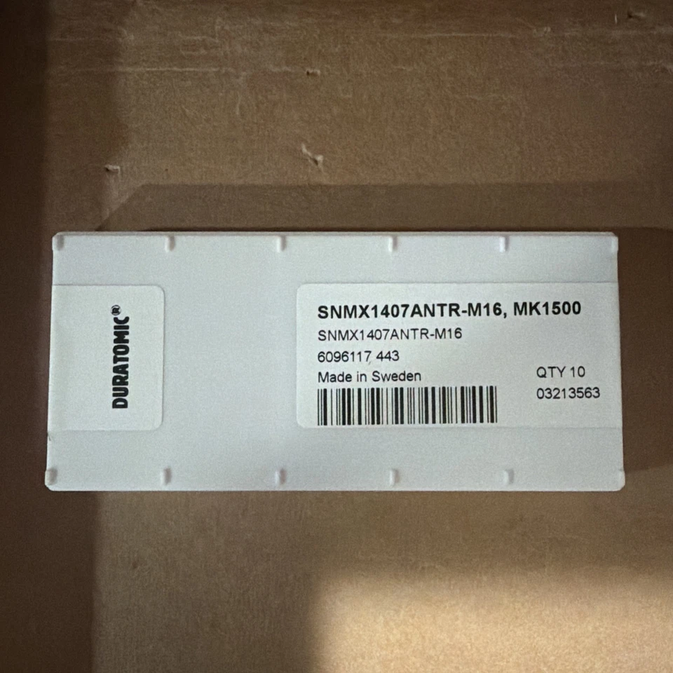 NUEVO SECO Duratomic SNMX1407ANTR-M16, MK1500, 6096117 443, 03213563 Suecia paquete de 10 Foto 2 de 2