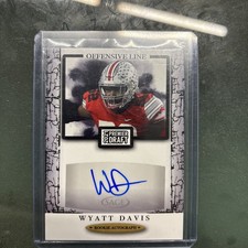 2021 Sage Premier Draft - Autographs Wyatt Davis #A10 (AU, RC)