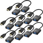 20 Pack Moread HDMI to VGA Adapters Bulk Lot Male to Female 10-Pack x 2 NIB — photo 1