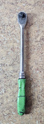 Snap-on　スナップオン　3/8　ロング　ラチェットレンチ　FL836 Snap on Tools Ratchet NOS Green 3/8 Long Hard Handle FL836 USA