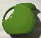 LARGE HOMER LAUGHLIN FIESTAWARE LARGE DISC PITCHER FIESTA  SHAMROCK