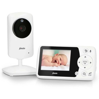 Alecto Babyphone DVM-64 / Kamera / 2.4''-Farbdisplay, Weiß 
