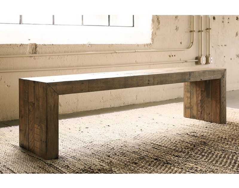 Ashley Furniture Sommerford Reclaimed Wood Dining Bench 65 in. EUC