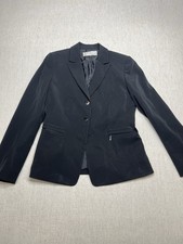 Tahari Arthur S Levine Womens Black 3-Button Structured Blazer Jacket Size 6