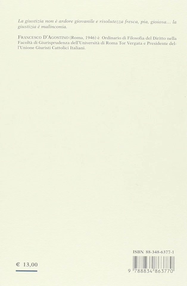 Giappichelli Francesco D'Agostino Parole di giustizia (Paperback) - Image 2 of 2
