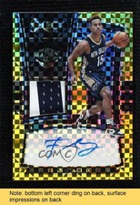 2017 Panini Select Rookie Jersey Gold 5/10 Frank Jackson #RJA-FJK Auto READ 5ov