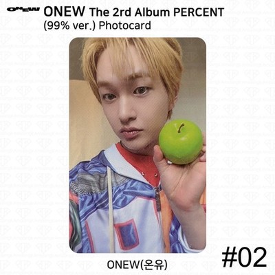 Onew 2nd Album Percent Photobook 1% / 99% ver. Official Photocard