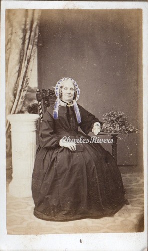 DOVER KENT CDV ALTE DAME HANDKOLORIERTE MOTORHAUBE VIKTORIANISCHE MODE FOTO