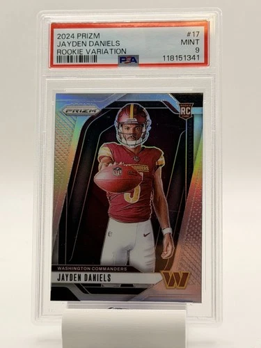 2024 Panini Prizm - Jayden Daniels Silver Variation RC #17 Psa 9