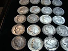 20 Roosevelt silver dimes 1950's 60's  90% silver