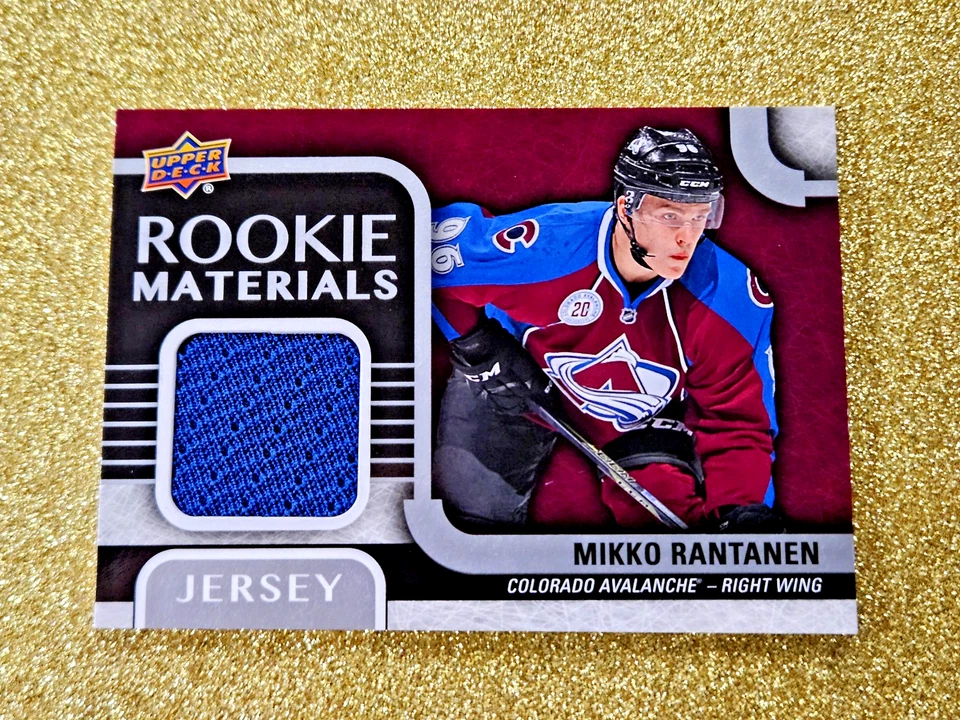 2015-16 Mikko Rantanen Upper Deck Rookie Materials Blue Game Used Jersey #RM-MR - Image 2 of 4