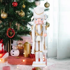 Christmas Wooden Nutcracker Soldier - 15 Inch Ice King Style Figure Ornament ...