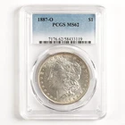 1887-O Morgan Dollar $1 MS62 PCGS *Great Strike, Flashy Coin!