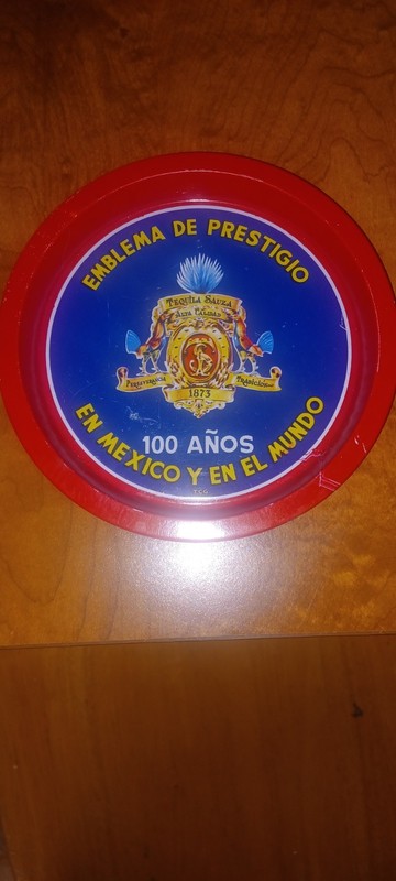 Vintage Tequila Sauza Advertising Ashtray Tray Emblema De Prestigio Good